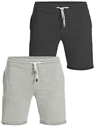 Indicode Herren 2-Pack Eddy 2er-Pack Sweatshorts | Sweat Shorts Sporthose Joggingshorts Black/Lt Grey XXL Indicode Herren 2-Pack Eddy 2er-Pack Sweatshorts | Sweat Shorts Sporthose Joggingshorts Black/Lt Grey XXL von Indicode