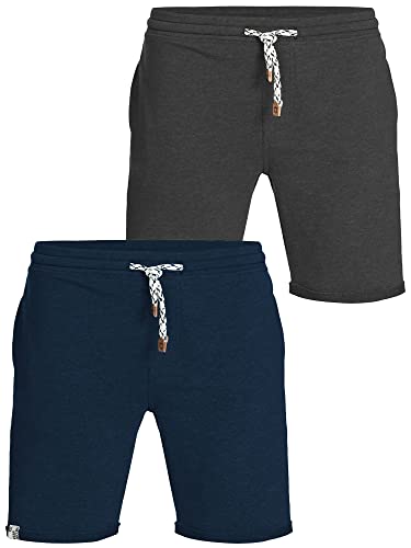 Indicode Herren 2-Pack Eddy 2er-Pack Sweatshorts | Sweat Shorts Sporthose Joggingshorts Navy/Black XXL Indicode Herren 2-Pack Eddy 2er-Pack Sweatshorts | Sweat Shorts Sporthose Joggingshorts Navy/Black XXL von Indicode