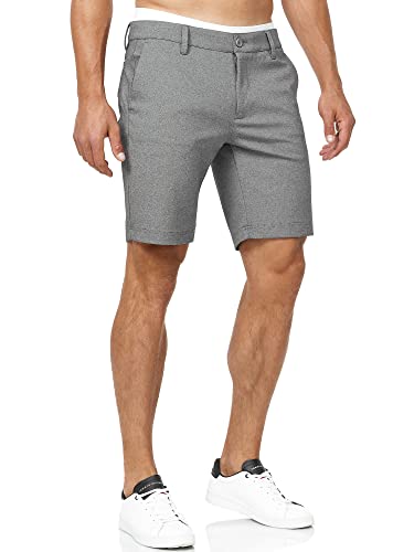 Indicode Herren Aalborg Chino Shorts mit 4 Taschen | Bermuda Herren Chino Shorts Lt Grey Mix 3XL von Indicode