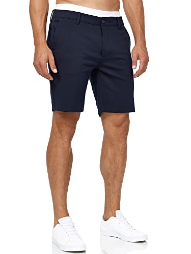 Indicode Herren Aalborg Chino Shorts mit 4 Taschen | Bermuda Herrenshorts Chinoshorts Freizeitshorts Männer Navy, XXL von Indicode