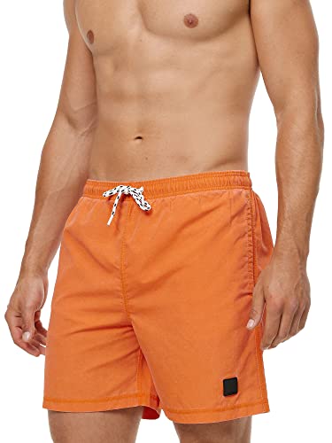 Indicode Herren Ace Badehose mit 3 Taschen und Tunnelzug | Badeshorts für Männer Koi L von Indicode