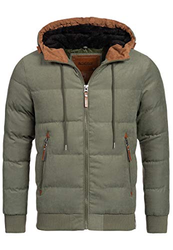 Indicode Herren Adeline Winterjacke m. Kapuze (Teddyfutter) |Steppjacke Herrenjacke Forest XXL Indicode Herren Adeline Winterjacke m. Kapuze (Teddyfutter) |Steppjacke Herrenjacke Forest XXL von Indicode