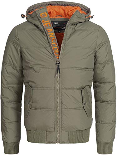 Indicode Herren Adrian ZA Steppjacke in Daunenjacken-Optik | Winterjacke Übergangsjacke Army S von Indicode