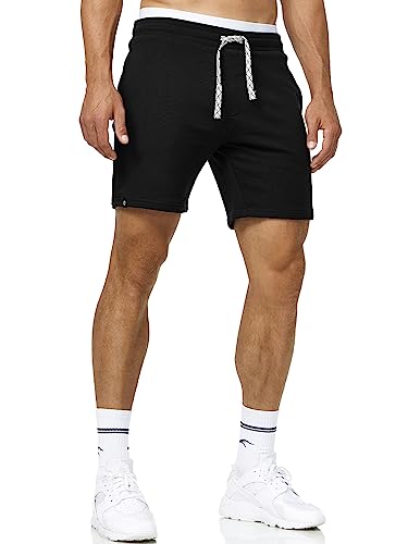 Indicode Herren Aldrich Sweatshorts mit Kordelzug | Herrenshorts Sportshorts für Männer Black XL von Indicode