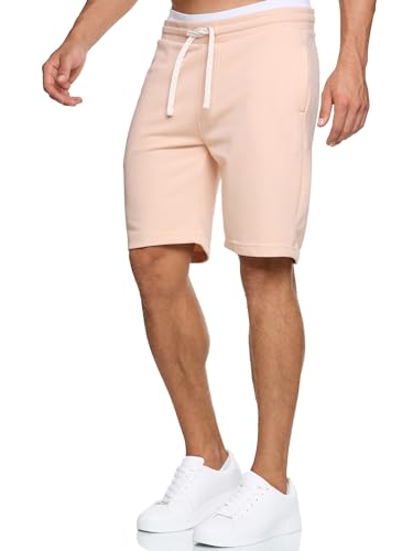 Indicode Herren Aldrich Sweatshorts mit Kordelzug | Herrenshorts Sportshorts für Männer L, Cameo Rose von Indicode