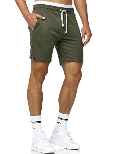 Indicode Herren Aldrich Sweatshorts mit Kordelzug | Herrenshorts Sportshorts für Männer Beetle S von Indicode