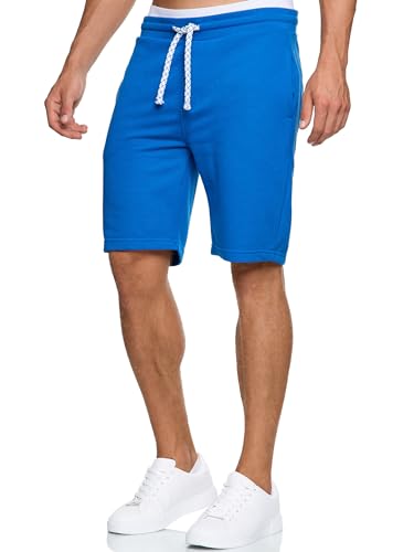 Indicode Herren Aldrich Sweatshorts mit Kordelzug | Herrenshorts Sportshorts für Männer S, Classic Blue von Indicode
