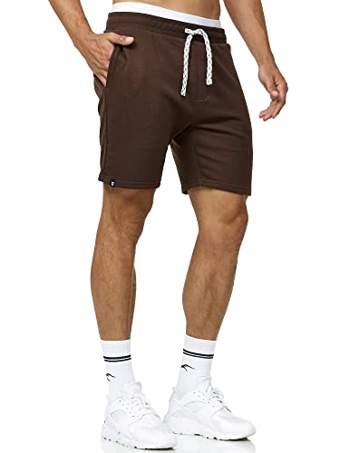 Indicode Herren Aldrich Sweatshorts mit Kordelzug | Herrenshorts Sportshorts für Männer Demitasse XXL von Indicode