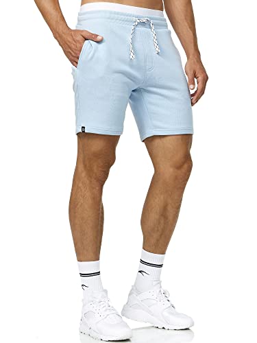 Indicode Herren Aldrich Sweatshorts mit Kordelzug | Herrenshorts Sportshorts für Männer Sky Way L von Indicode