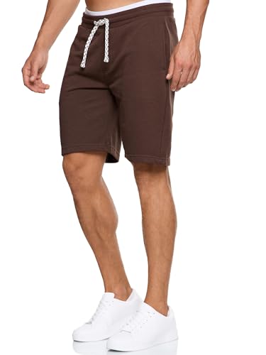 Indicode Herren Aldrich Sweatshorts mit Kordelzug | Herrenshorts Sportshorts für Männer XXL, Demitasse von Indicode