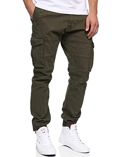 Indicode Herren Alex Cargohose aus Baumwolle mit 6 Taschen | Cargo Chino Hose f. Männer Forest XXL Indicode Herren Alex Cargohose aus Baumwolle mit 6 Taschen | Cargo Chino Hose f. Männer Forest XXL von Indicode
