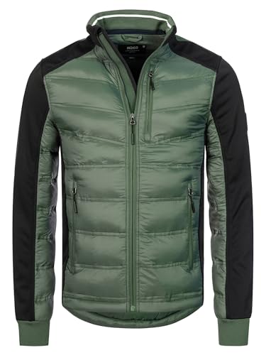 Indicode Herren Alterio Steppjacke mit Softshell-Ärmeln | Übergangsjacke für Männer Jungle Green, XL Indicode Herren Alterio Steppjacke mit Softshell-Ärmeln | Übergangsjacke für Männer Jungle Green, XL von Indicode