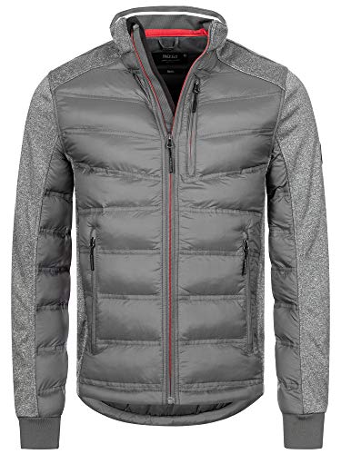 Indicode Herren Alterio Steppjacke mit Softshell-Ärmeln | Übergangsjacke für Männer Pewter XXL Indicode Herren Alterio Steppjacke mit Softshell-Ärmeln | Übergangsjacke für Männer Pewter XXL von Indicode