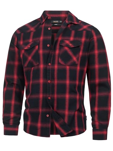 Indicode Herren Altin Flanellhemd | Herrenhemd Ton-in-Ton Freizeithemd für Männer Tomato 3XL Indicode Herren Altin Flanellhemd | Herrenhemd Ton-in-Ton Freizeithemd für Männer Tomato 3XL von Indicode