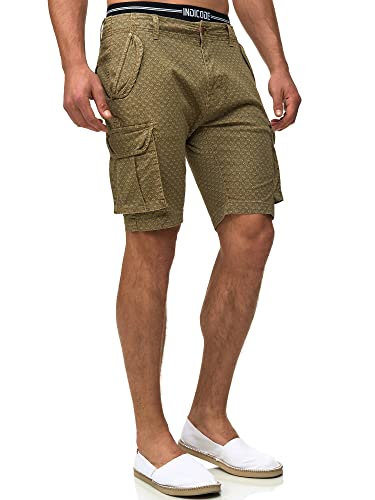 Indicode Herren Arbor Chino Cargo Shorts mit 6 Taschen | Chinoshorts Stretch Herrenshorts Mojave, M von Indicode