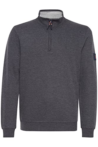 Indicode Herren Arcelino Sweatshirt Zip-Troyer, Größe:L, Farbe:Charcoal Mix (915) von Indicode