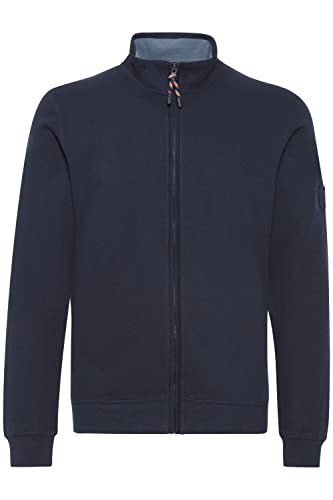 Indicode IDArcelio Herren Arcelio Sweatshirt Zip-Jacke mit Stehkragen, Größe:L, Farbe:Navy (400) von Indicode