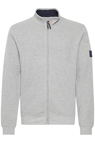Indicode IDArcelio Herren Arcelio Sweatshirt Zip-Jacke mit Stehkragen, Größe:M, Farbe:Light Grey Mix (913) von Indicode