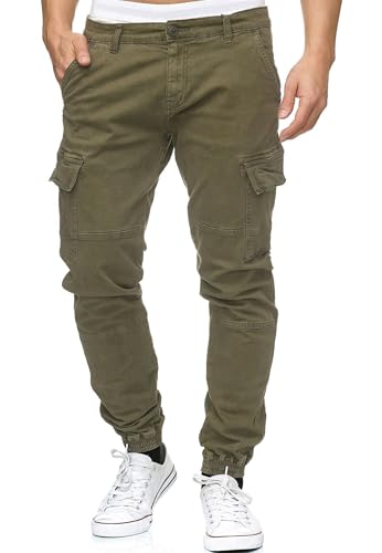 Indicode Herren August Cargohose aus Baumwolle mit 6 Taschen | Cargo Chino Hose f. Männer Army XXL Indicode Herren August Cargohose aus Baumwolle mit 6 Taschen | Cargo Chino Hose f. Männer Army XXL von Indicode