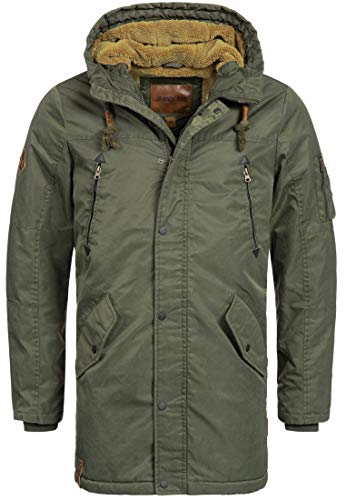 Indicode Herren Bardsley Herrenmantel mit verdeckter Knopfleiste | Wintermantel Parka Forest, L Indicode Herren Bardsley Herrenmantel mit verdeckter Knopfleiste | Wintermantel Parka Forest, L von Indicode