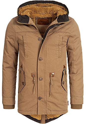 Indicode Herren Barge Winterjacke m. Kapuze & Teddyfutter | Winterparka Herrenjacke Parka Cub, M von Indicode
