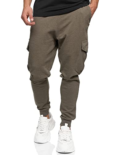 Indicode Herren Bendner Cargo Jogginghose | Trainingshose Jogger Freizeithose für Männer Army Mix, S von Indicode