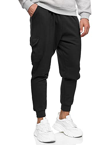 Indicode Herren Bendner Cargo Jogginghose | Trainingshose Jogger Freizeithose für Männer Black, M von Indicode