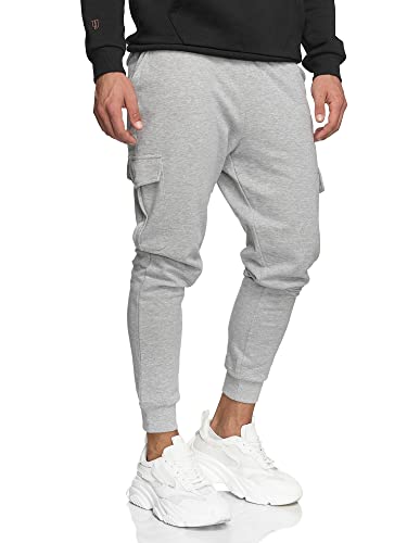 Indicode Herren Bendner Cargo Jogginghose | Trainingshose Jogger Freizeithose für Männer Grey Mix 3XL von Indicode