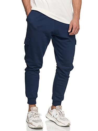 Indicode Herren Bendner Cargo Jogginghose | Trainingshose Jogger Freizeithose für Männer Navy, L von Indicode