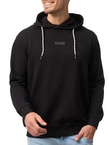 Indicode Herren Bentley Sweatshirt mit Kapuze | Hoodie Kapuzenpullover für Männer Black, S von Indicode