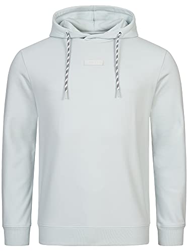 Indicode Herren Bentley Sweatshirt mit Kapuze | Hoodie Kapuzenpullover für Männer Illusion Blue XL von Indicode