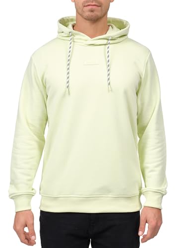 Indicode Herren Bentley Sweatshirt mit Kapuze | Hoodie Kapuzenpullover für Männer Lime Cream, S von Indicode