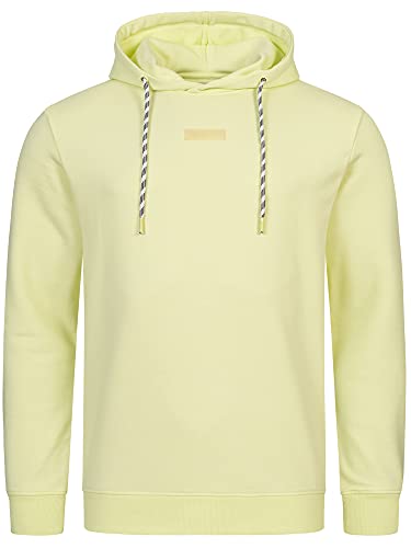 Indicode Herren Bentley Sweatshirt mit Kapuze | Hoodie Kapuzenpullover für Männer Lime Cream XXL von Indicode