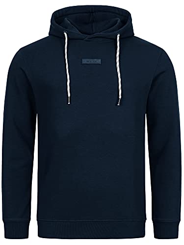 Indicode Herren Bentley Sweatshirt mit Kapuze | Hoodie Kapuzenpullover für Männer Navy XL von Indicode