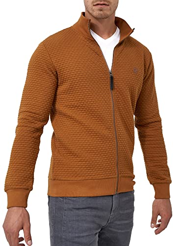 Indicode Herren Bermie Sweatjacke mit Stehkragen | Cardigan Herrenjacke Sweater Männer Rubber, M von Indicode