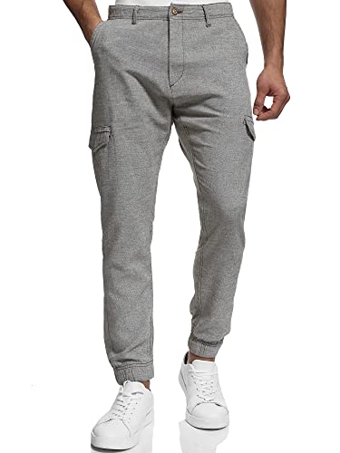 Indicode Herren Booth Cargohose aus Leinen & Baumwolle mit 6 Taschen | Stoffhose für Männer Dark Olive XL Indicode Herren Booth Cargohose aus Leinen & Baumwolle mit 6 Taschen | Stoffhose für Männer Dark Olive XL von Indicode