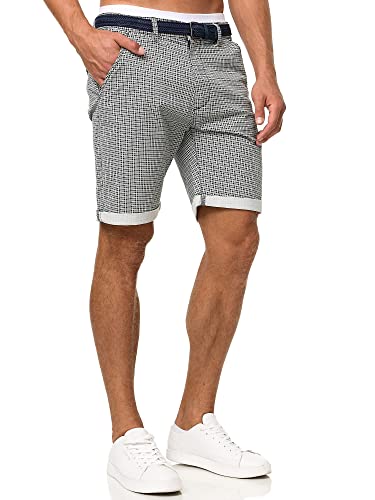 Indicode Herren Bourchier Chino Shorts mit 4 Taschen aus 98% Baumwolle | Bermuda Sommershorts für Männer Black, XL von Indicode