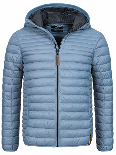 Indicode Herren Bowers Steppjacke in Daunenjacken-Optik | Winterjacke Übergangsjacke China Blue 3XL von Indicode