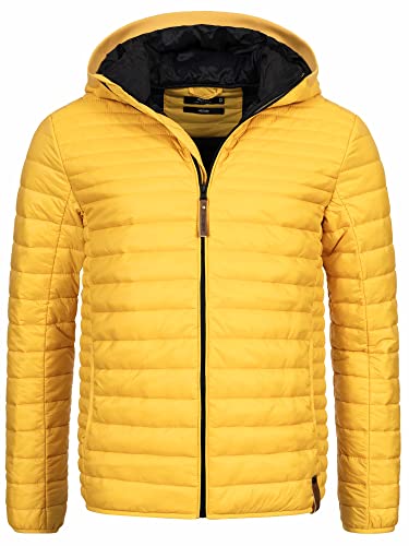 Indicode Herren Bowers Steppjacke in Daunenjacken-Optik | Winterjacke Übergangsjacke Golden Yellow M Indicode Herren Bowers Steppjacke in Daunenjacken-Optik | Winterjacke Übergangsjacke Golden Yellow M von Indicode