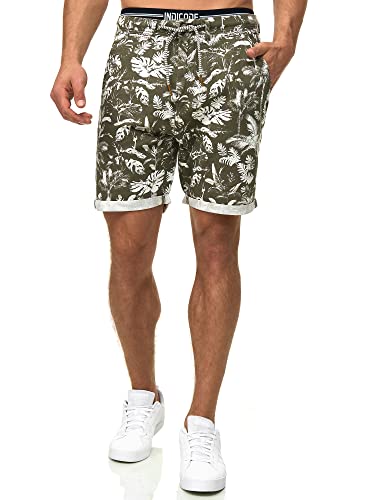 Indicode Herren Brayan Chino Shorts mit 4 Taschen | Chinoshorts Herrenshorts für Männer Army XXL von Indicode