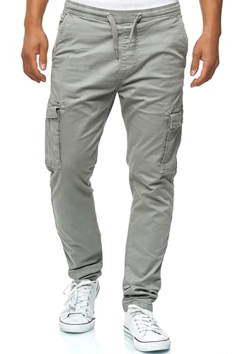 Indicode Herren Broadwick Cargohose aus Baumwolle mit 6 Taschen | Cargo Chino f. Männer Lt Grey M Indicode Herren Broadwick Cargohose aus Baumwolle mit 6 Taschen | Cargo Chino f. Männer Lt Grey M von Indicode