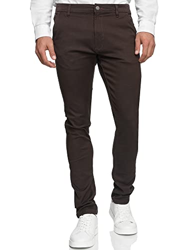 Indicode Herren Buckner Stoffhose mit 4 Taschen | Stretch Hose Herrenhose für Männer Demitasse 32/32 von Indicode