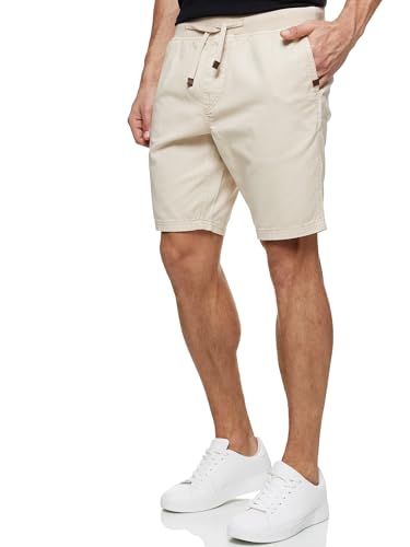 Indicode Herren Carver Chino Shorts aus Baumwolle | Bermuda Herren Chino Shorts f. Männer Beige XXL von Indicode