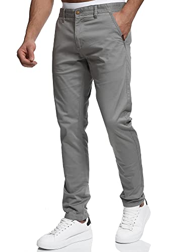Indicode Herren Cherry Chinohose Stretchhose | Chino Herrenhose Stretch Stoffhose Lt Grey, 30/34 von Indicode