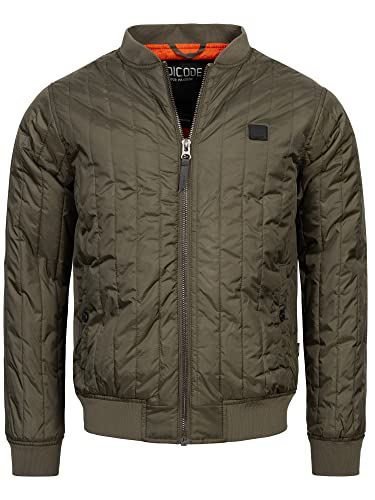 Indicode Herren Clavell Steppjacke im Bomberjacken-Stil | Übergangsjacke für Männer Army XL von Indicode