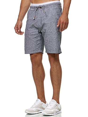 Indicode Herren Corvallis Chino Shorts mit 4 Taschen | Bermuda Herren Chino Shorts Navy L von Indicode