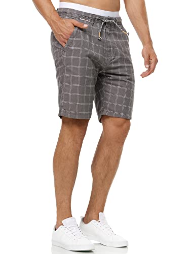 Indicode Herren Corvallis Chino Shorts mit 4 Taschen | Bermuda Herren Chino Shorts Pewter S von Indicode