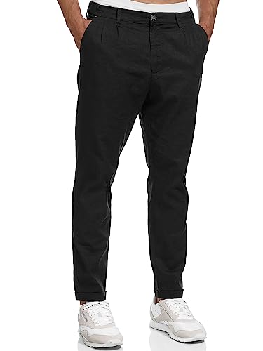 Indicode Herren Cunningham Stoffhose aus Baumwolle & Leinen | Herrenhose Freizeithose Männer Black XXL Indicode Herren Cunningham Stoffhose aus Baumwolle & Leinen | Herrenhose Freizeithose Männer Black XXL von Indicode