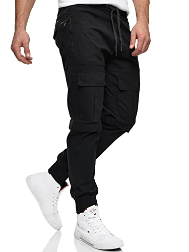 Indicode Herren Dennis Cargohose aus 98% Baumwolle mit 6 Taschen | Cargo Hose für Männer Black XL Indicode Herren Dennis Cargohose aus 98% Baumwolle mit 6 Taschen | Cargo Hose für Männer Black XL von Indicode