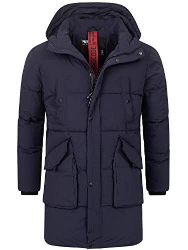 Indicode Herren Dexter Winterjacke mit Kapuze | Herrenjacke Jacke Steppjacke Männer Navy XXL Indicode Herren Dexter Winterjacke mit Kapuze | Herrenjacke Jacke Steppjacke Männer Navy XXL von Indicode
